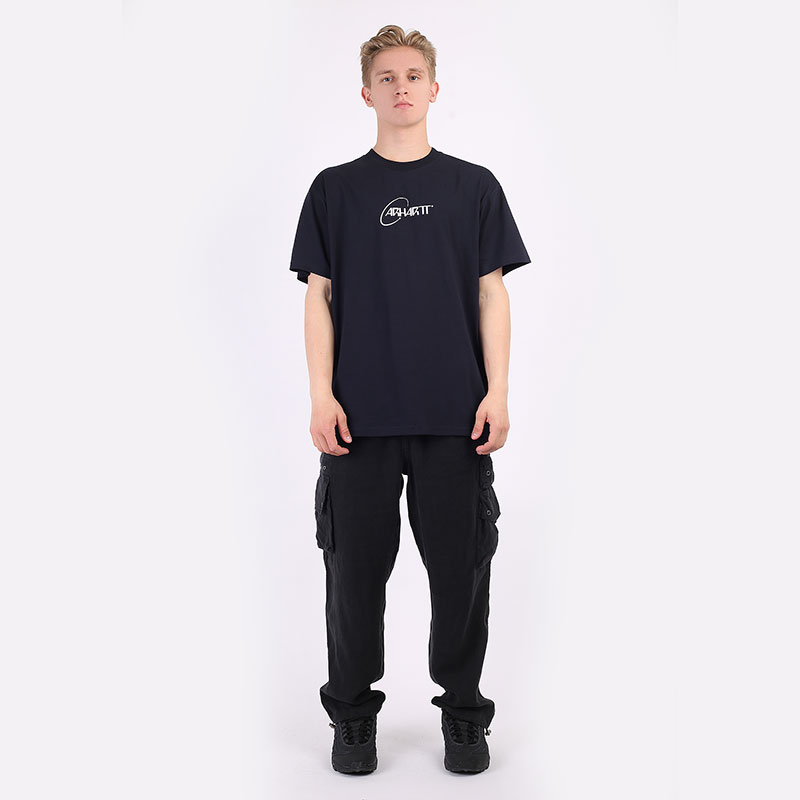 Мужская футболка Carhartt WIP S/S Orbit T-Shirt (I029928-navy/white)  - цена, описание, фото 6